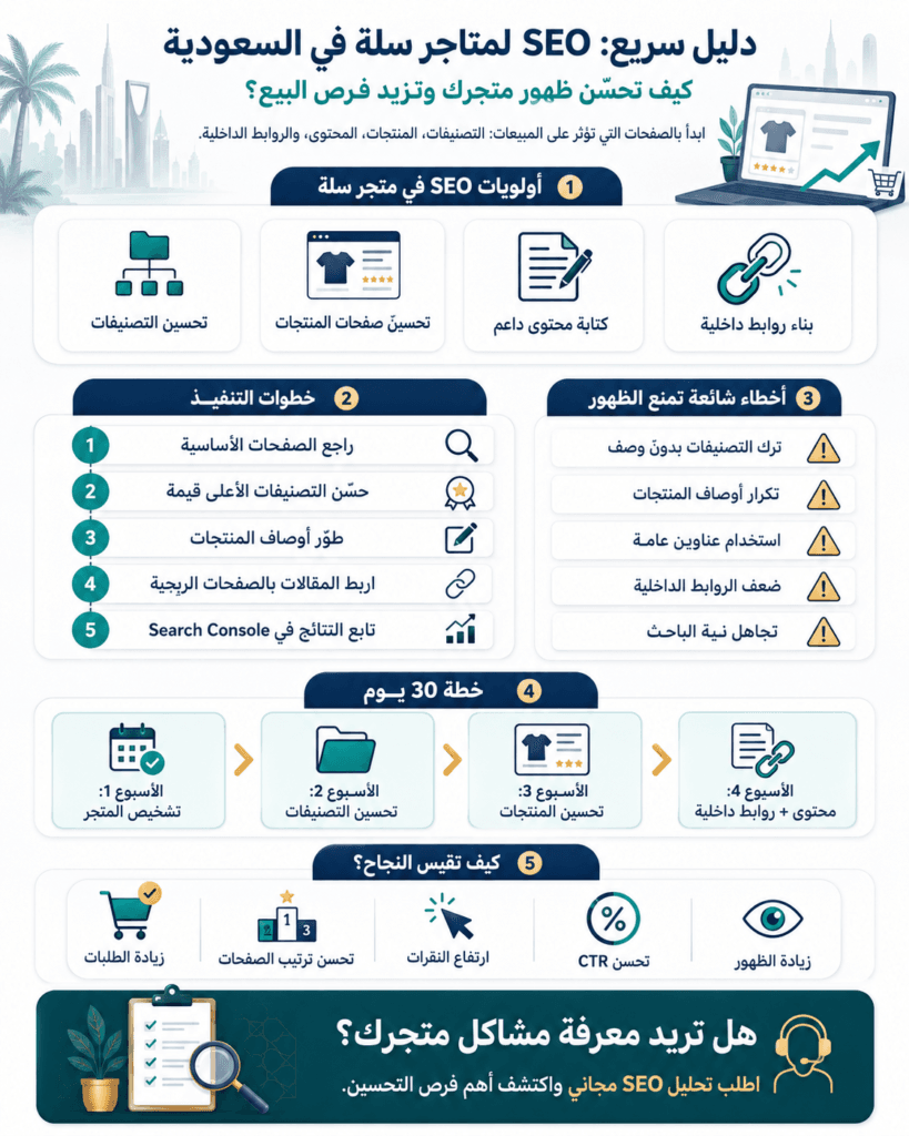تحسين SEO متجر سلة